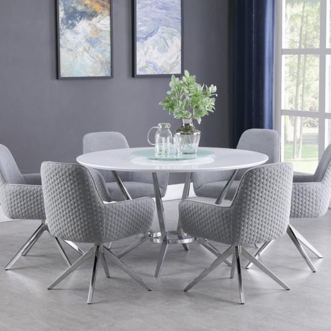 110321-S5 5PC SETS DINING TABLE + 4 CHAIRS