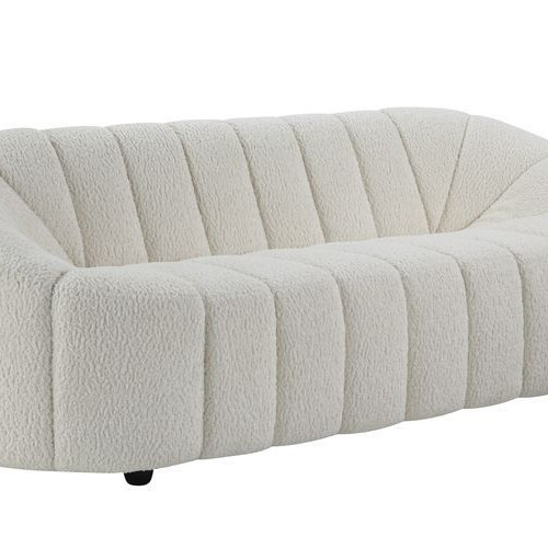 Osmash Sofa, White Teddy Sherpa - LV00229
