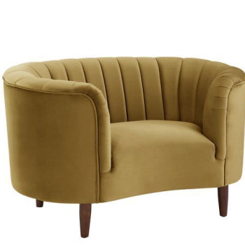 Millephri Chair, Olive Yellow Velvet - LV00165