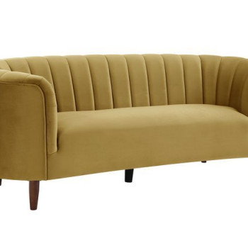 Millephri Sofa , Olive Yellow Velvet - LV00163