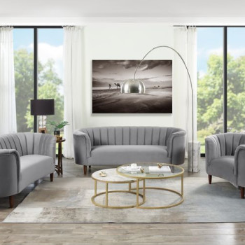 LV00166-2PC 2PC SETS Millephri Sofa + Loveseat