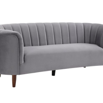 Millephri Sofa , Gray Velvet - LV00166