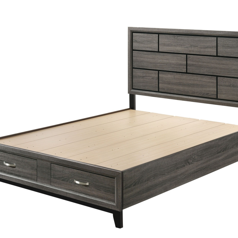 Valdemar Eastern King Bed (Storage) - 27057EK