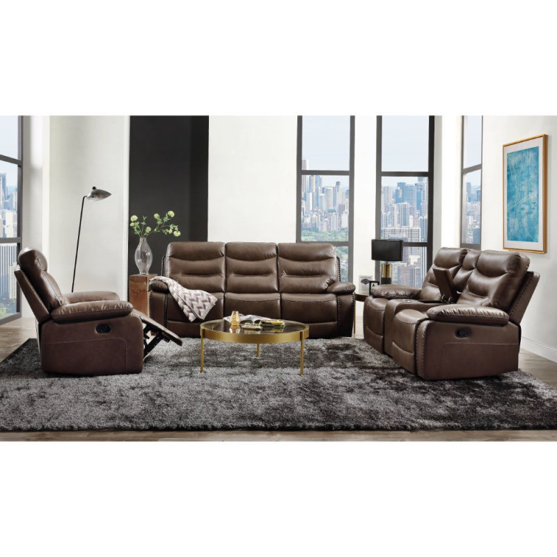 55420-2PC 2PC SETS Aashi Sofa + Loveseat w/Console
