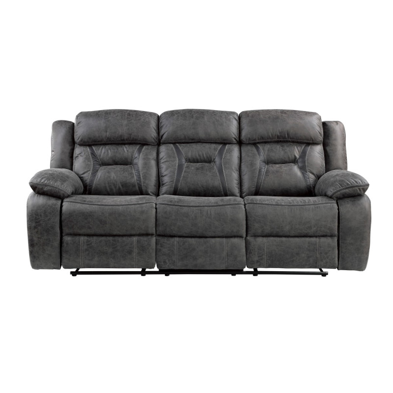 9989GY-3 Double Reclining Sofa