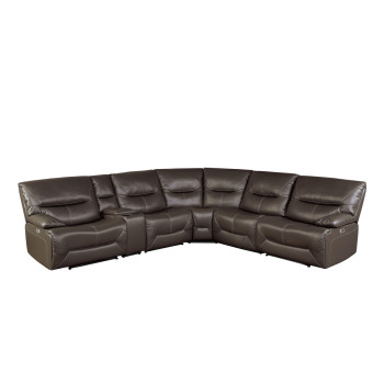 9579BRW*6LRRRPW 6-Piece Power Reclining Sectional