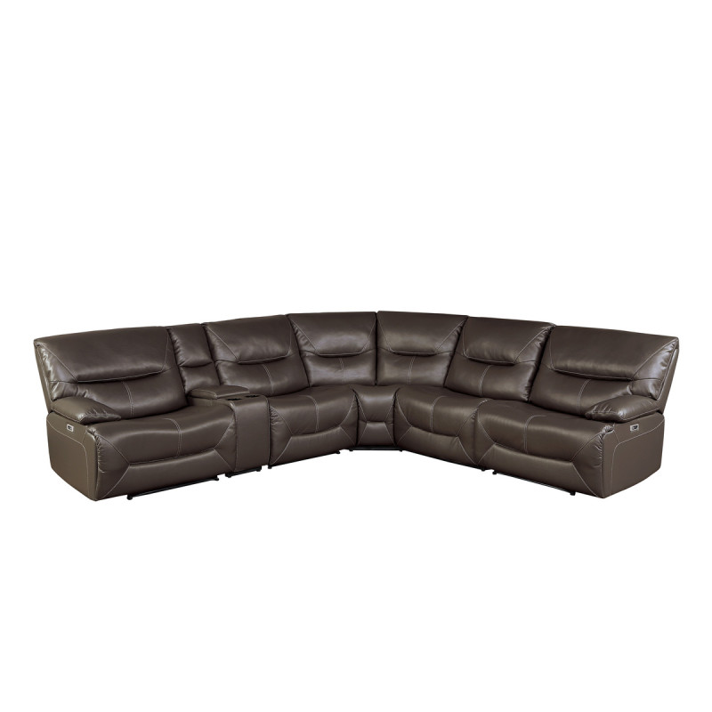 9579BRW*6LRRRPW 6-Piece Power Reclining Sectional