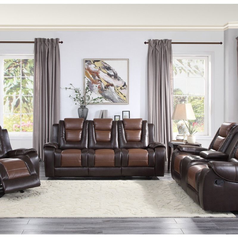 9470BR*3 3PC SETS Sofa + Love Seat + Chair