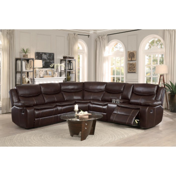 8230BRW*SC 3-Piece Sectional with Right Console