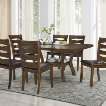 5712-54*7 7PC SETS Dining Table + 6 Side Chairs