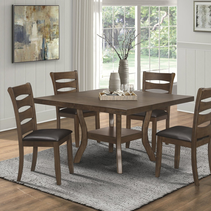 5712-54*5 5PC SETS Dining Table + 4 Side Chairs