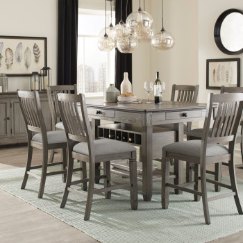 5627GY-36*5 5PC SETS Counter Height Table + 4 Counter Height Chairs