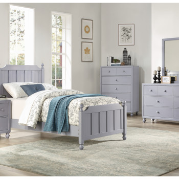 1803GYT-1*4 4PC SETS Twin Bed + Night Stand + Dresser + Mirror