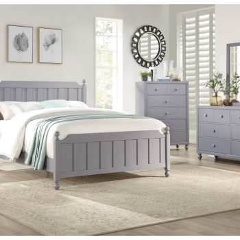 1803GYF-1*4 4PC SETS Full Bed + Night Stand + Dresser + Mirror