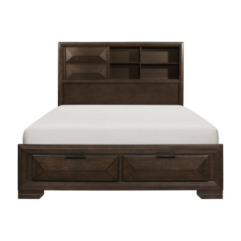1753K-1EK* Eastern King Platform Bed with Footboard Storage