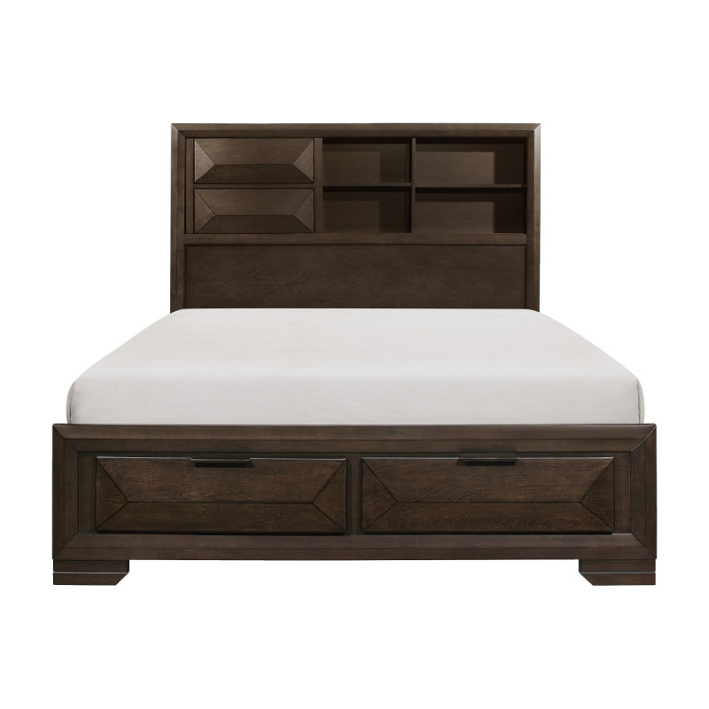 1753K-1CK* California King Platform Bed with Footboard Storage