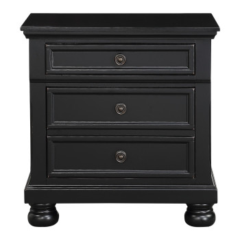 1714BK-4 Night Stand, Hidden Drawer