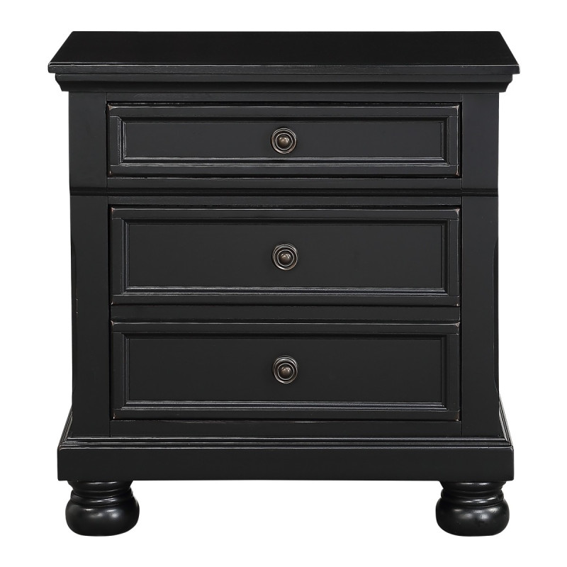 1714BK-4 Night Stand, Hidden Drawer
