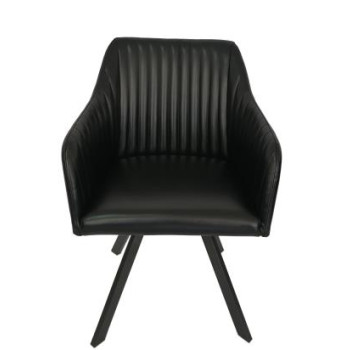 193372BLK SWIVEL DINING CHAIR