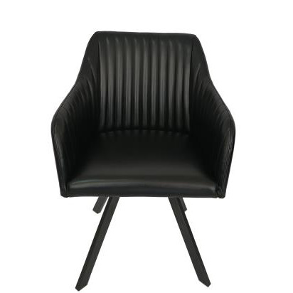 193372BLK SWIVEL DINING CHAIR