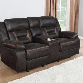 651355 GLIDER LOVESEAT W/ CONSOLE