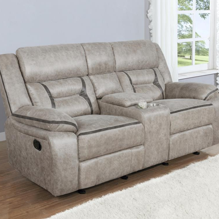 651352 GLIDER LOVESEAT W/ CONSOLE