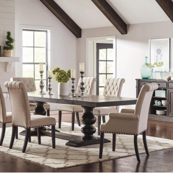 121231-S5 5PC SETS Dining Table + 4 Side Chairs