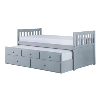 B2063PR-1* Twin/Twin Trundle Bed with Two Storage Drawers