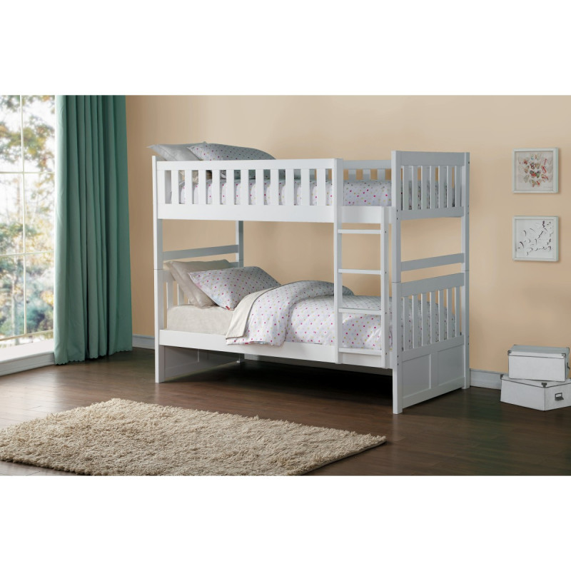 B2053W-1* Twin/Twin Bunk Bed