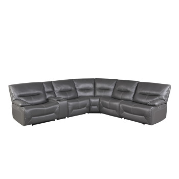 9579GRY*6LRRRPW 6-Piece Power Reclining Sectional