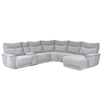 9509MGY*6LRPWH5R 6-Piece Modular Reclining Sectional