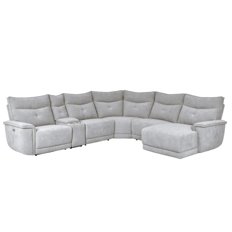 9509MGY*6LRPWH5R 6-Piece Modular Reclining Sectional