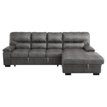 9407DG*2RC3L 2-Piece Sectional with Pull-out Bed and Right Chaise with Hidden Storage