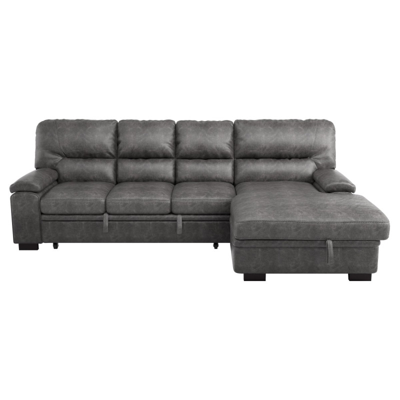 9407DG*2RC3L 2-Piece Sectional with Pull-out Bed and Right Chaise with Hidden Storage