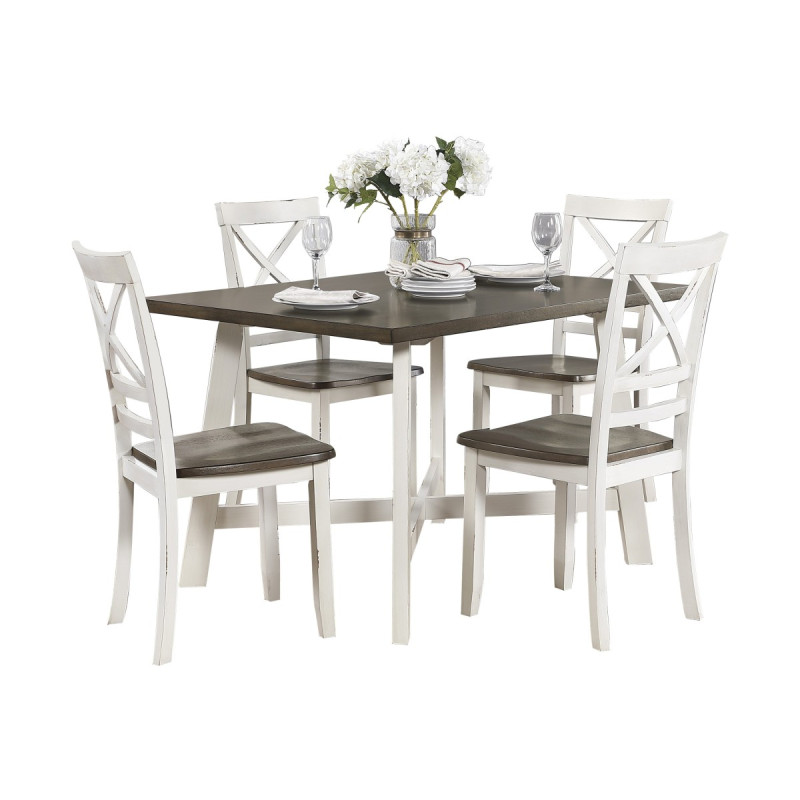 5777WH 5-Piece Pack Dinette Set