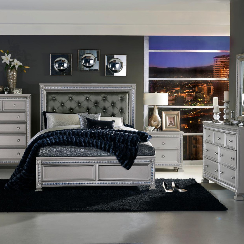 1958K-1EK*4 4PC SETS Eastern King Bed + NS + D + M