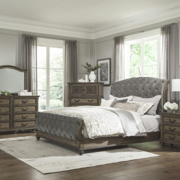 1693-1*4 4PC SETS Queen Bed + NS + D + M