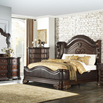 1603-1*4 4PC SETS Queen Bed + NS + D + M