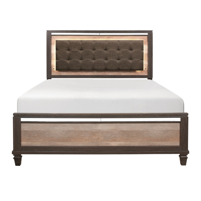 1518-1* Queen Bed with LED Lighting