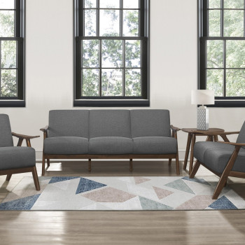 1138GY*3 3PC SETS Sofa + Love Seat + Accent Chair