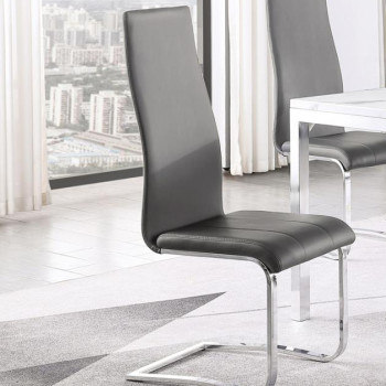 100515GRY DINING CHAIR