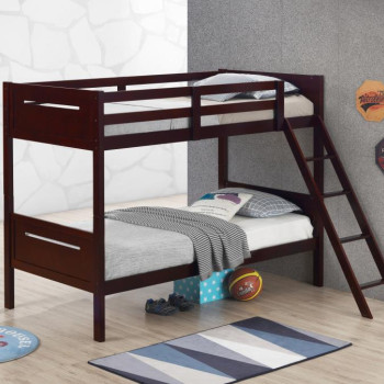 405051BRN TWIN/TWIN BUNK BED