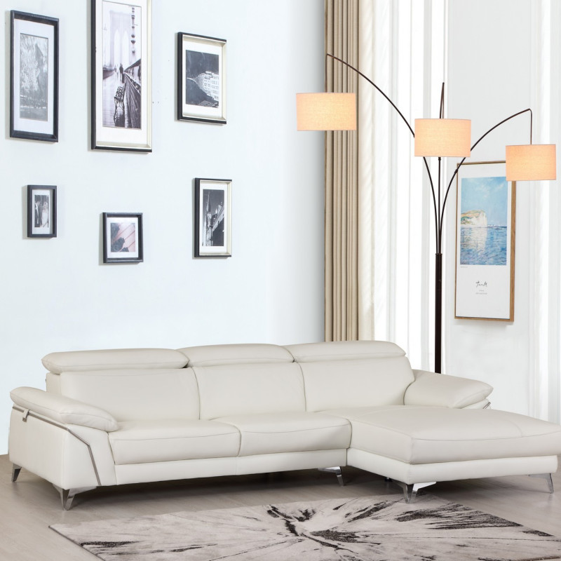 727 - White Sectional