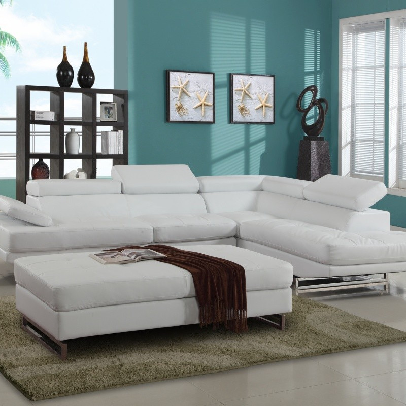 8136 - White Sectional RAF