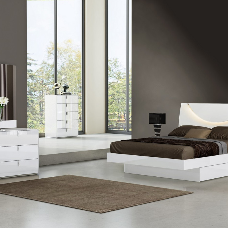 Bellagio - White 4PC SETS Eastern King Bed