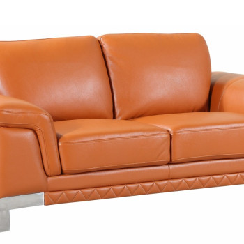 411 - Camel Loveseat