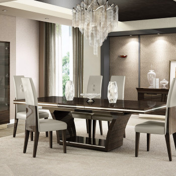 D832 - Wenge Dining Table and 6 Chair Set