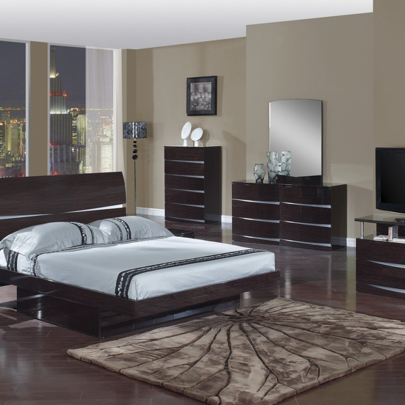 Wynn - Wenge 4PC SETS Queen Bed