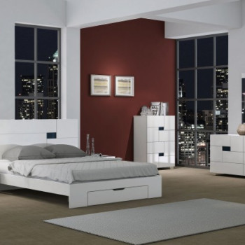 Aria - White 4PC SETS Queen Bed