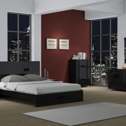 Aria - Black 4PC SETS California King Bed